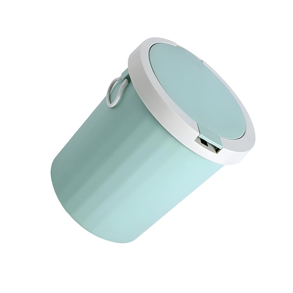Nordic Contrasting Color Lid Trash Can - Sturdy Durable And Convenient For Household Items Cleaning Supplies Trash Cans