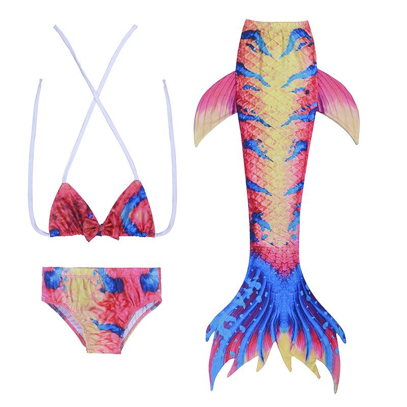2025 Kids' Mermaid Tail Swimsuit Costume Bikini