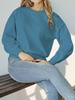 Damenstrickwaren: Herbst Minimalistischer Stil Herz Rundhals-Pullover