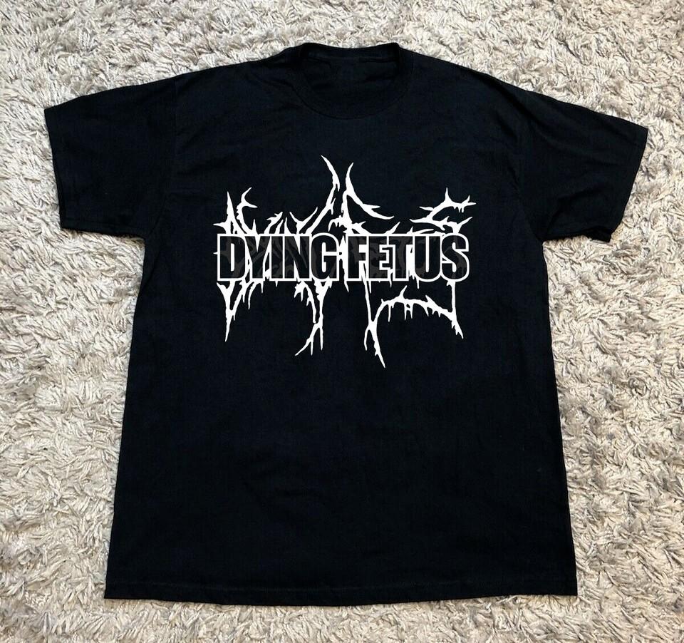 Collection Dying Fetus Band Logo Classic Cotton Black All Size T-Shirt AR823 S