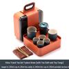 Shangqi Wood Travel 7-Piece Glass Tea Set