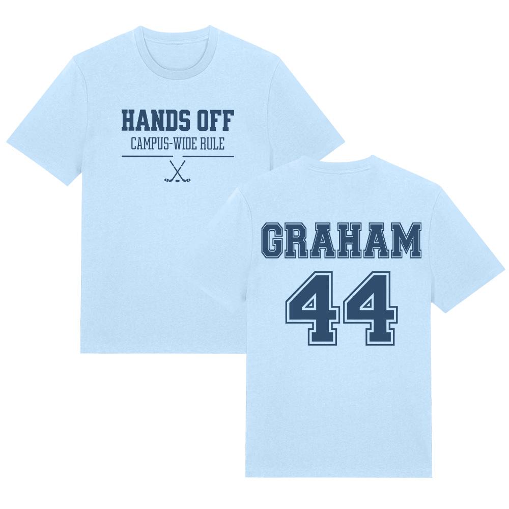 Off Campus GRAHAM 44 T-Shirts Hände weg Off Campus Linealgrafik T-Shirts Damen Herren Neues Muster Trendiges Design Reine Baumwolle Kleidung Y2K
