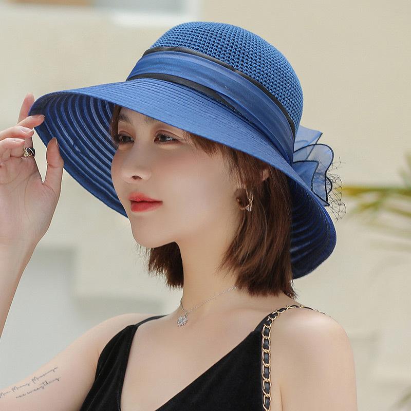 

Summer women s outdoor sun hat casual cool hat tide travel sun hat fashion vacation beach hat Wide-brimmed sun hat, casual and versatile.