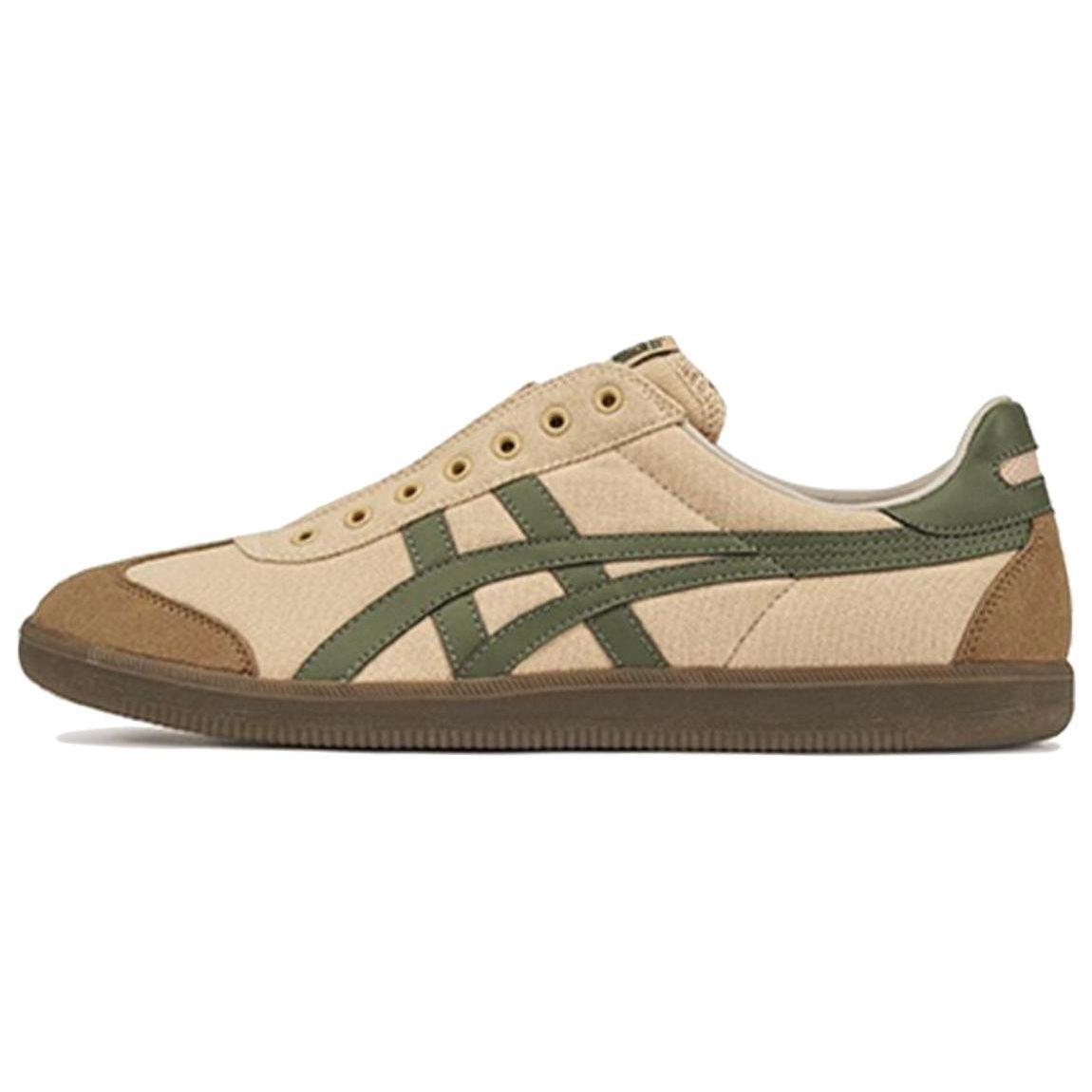 

Onitsuka Tiger Tokuten Slip-On Beige Brown Green Unisex Low Top Suede Retro Lifestyle Shoes 1183C129-250 40.5