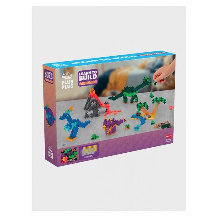 Kit découverte 500 pièces Dinosaures Mini + 2 plaques de construction - Plus Plus