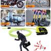 1.2M Yellow Disc Lock Reminder Cable Lock Anti-Theft Rope Alarm Disc Lock Spring Cable Security Reminder for Motorcycle