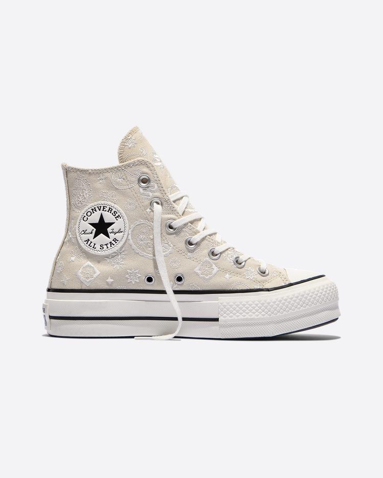 Converse Chuck Taylor SEASONAL Canvas Shoes Women s High Top Beige 35