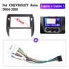 9 inç Chevrolet Aveo 2004 - 2010 için 2 Din Araba CD DVD Çerçeve Panel Radyo Çalar Ses Montaj Adaptörü Gösterge Paneli Trim Kitleri