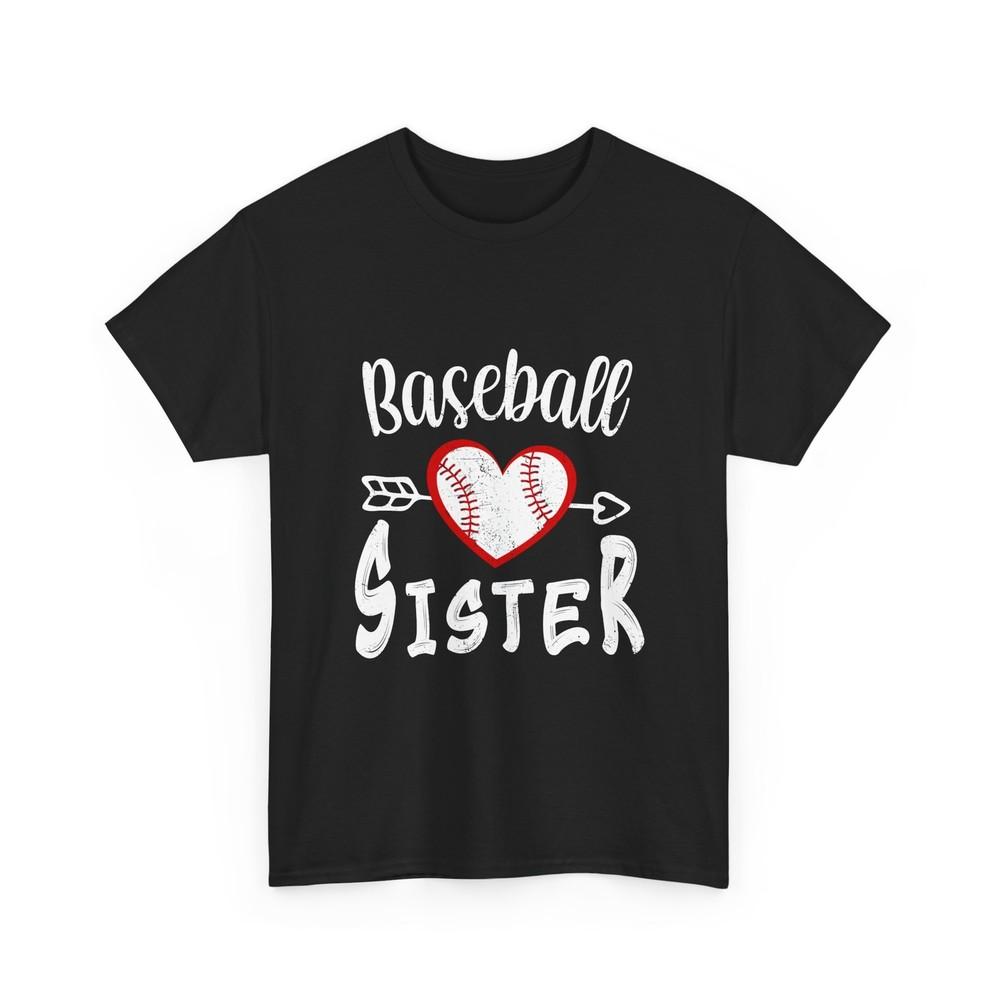 Baseball Sister Shirt, Baseball Player Sports Lovers Women Sister Shirt