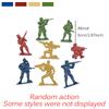30 Stück Soldatenmodell-Ornament Mehrere Posen Plastik-Statuette Militärische Sandkasten-Spielzeugfiguren 4 Farben Verfügbar DIY-Dekoration ZYF