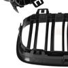 BMW 2 F22 2012- Grille Inserts Between Headlights (Kidneys) Left + Right Set, Glossy Black Double Bar