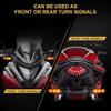 2/4 PCS 8mm Mini Motorcycle LED Turn Signal Lights Amber Flashing Light Blinker Turn Signal Lamp 12V Indicator Lamp Accessories