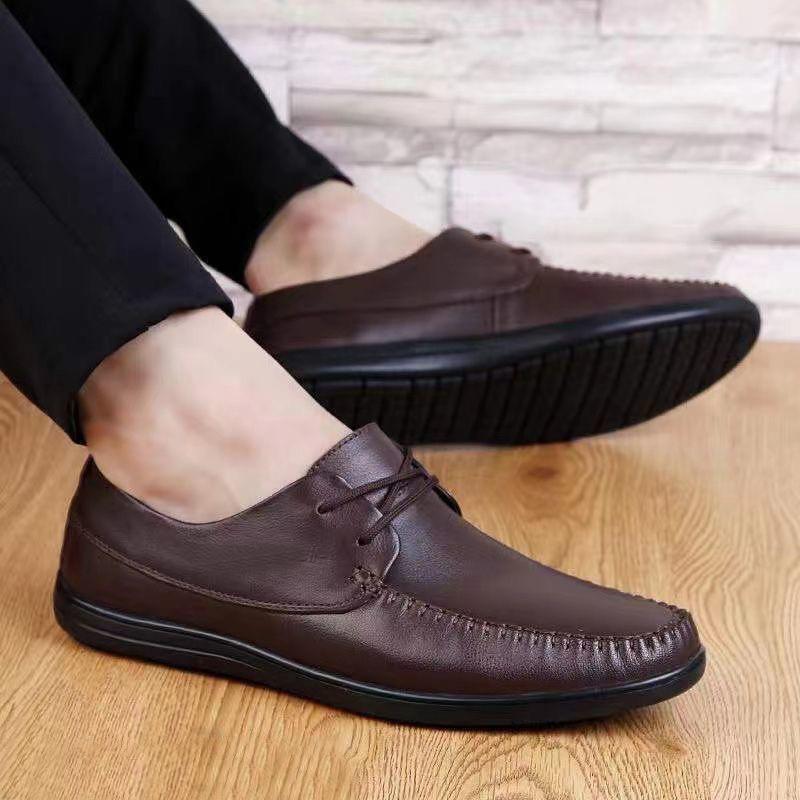 FashionNew Design Men Casual Shoes Genuine Leather Man Oxford Shoes Fashion Business Shoes Leisure Walk Men Footwear Handmade Sneakers