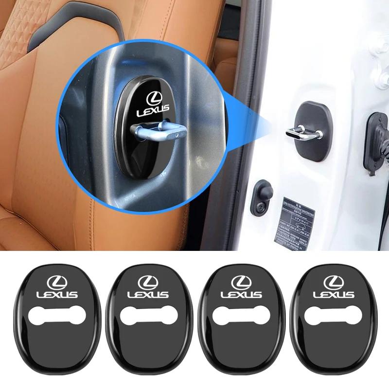 

4Pcs Door Lock Decoration Protect Cover Emblem Case For Lexus F SPORT ES RX NX LS UX LM LX GX LC RZ IS CT GS RC HS SC LBX IS300