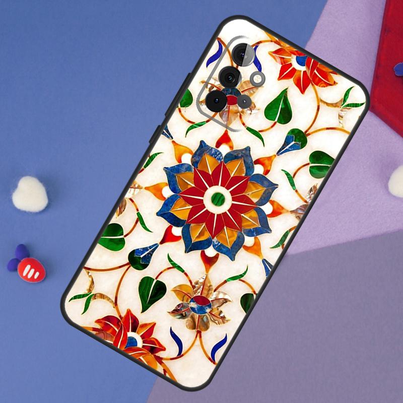 Moroccan Tile Case For Samsung Galaxy A14 A56 A36 A26 A16 A06 A54 A34 A12 A32 A52 A13 A33 A53 A15 A35 A55