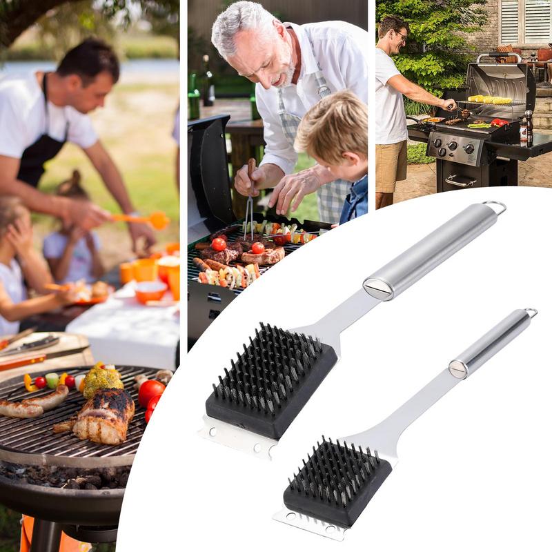 Grillreinigungsbürste Edelstahl BBQ-Reiniger Schaber Lebensmittelgeeignete Grillbürste Wiederverwendbares Schaberwerkzeug Zum Entfernen von Schmutz