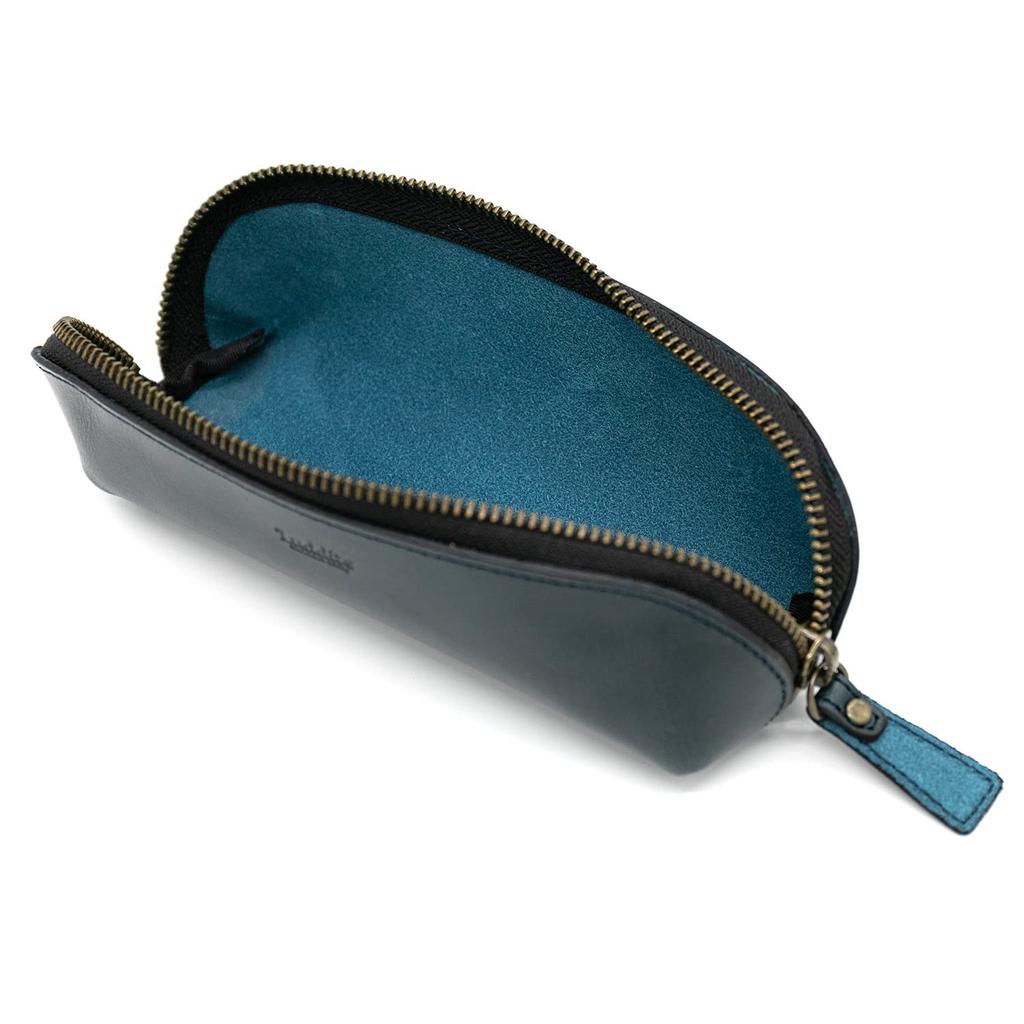 Luddite Garment Bag, Luddite Arch Pen Case, Trattoria Leather, Navy