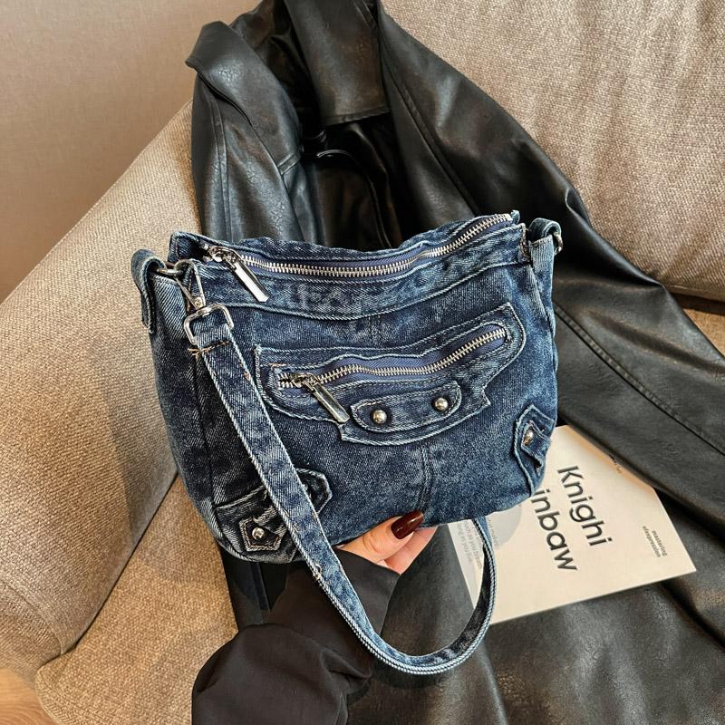 Denim Tasche Damen Schulter Umhängetasche Handytasche