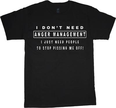 Funny Shirts for Men Mens Graphic Tees Anger Management Guy Gifts for Men Unisex T-Shirt