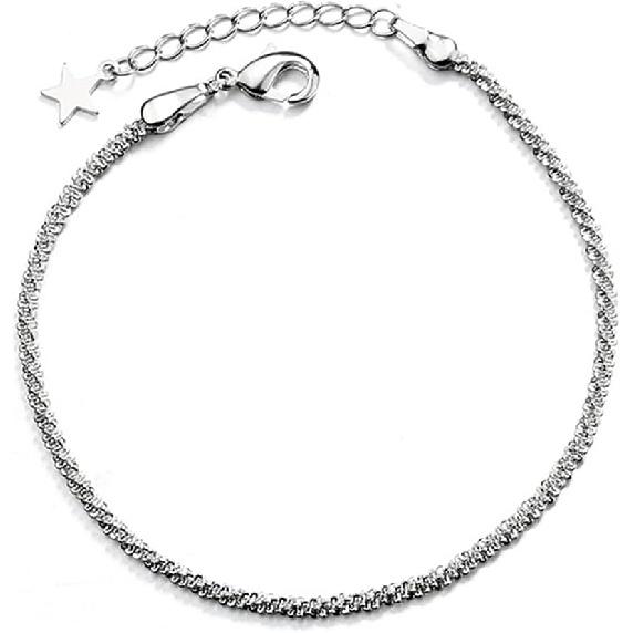 kelistom 925 Sterling Silver Bracelets for Women Teens, Love Heart Charm Chain Bracelet Bangle Fashion Jewelry Gifts