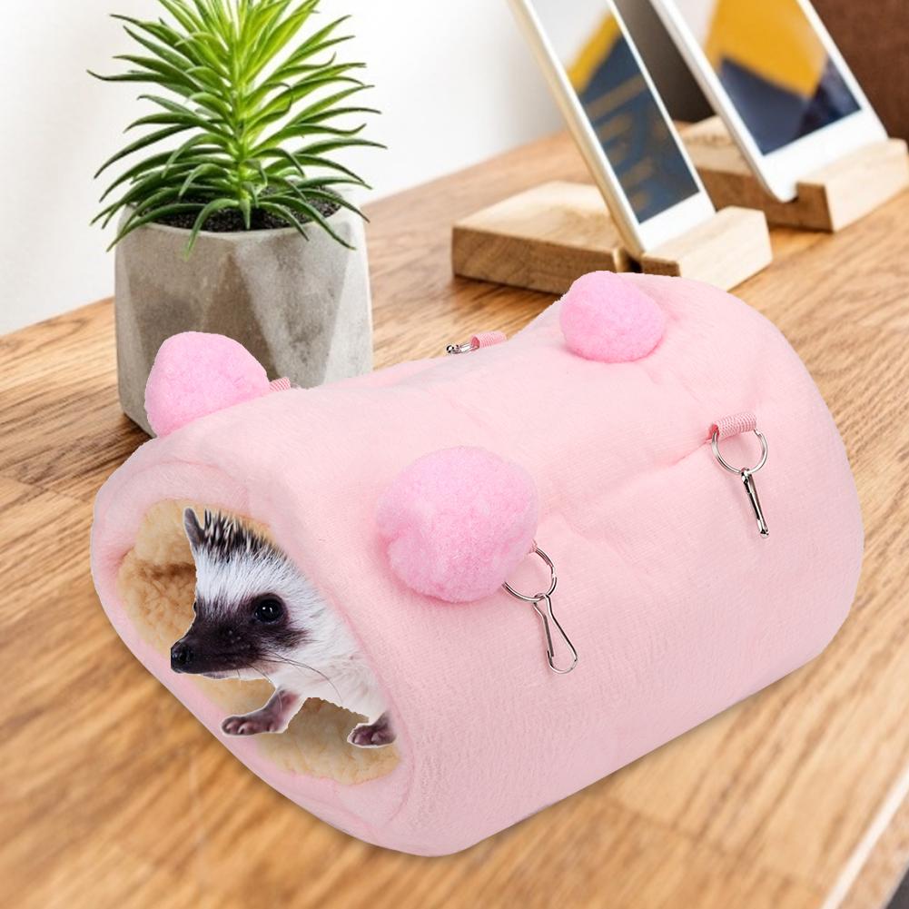 Flauschdickes Mini-Haustier Hamster Warme Hängematte Hängendes Schlafnest Haus Schaukelbett für Eichhörnchen Igel