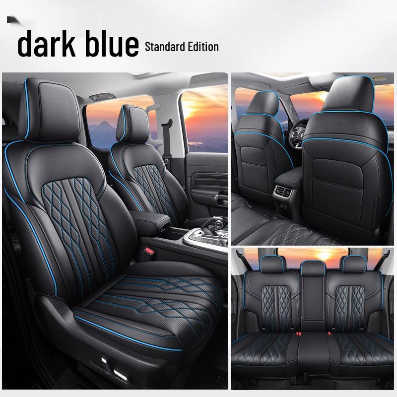 Tank 300 Car Seat Cushion: Full Surround Cartoon Design, All-Season Leather Pad