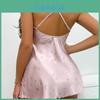 Womens Sleepwear Short Nightdress With Stretch Fabric Breathable For Summer