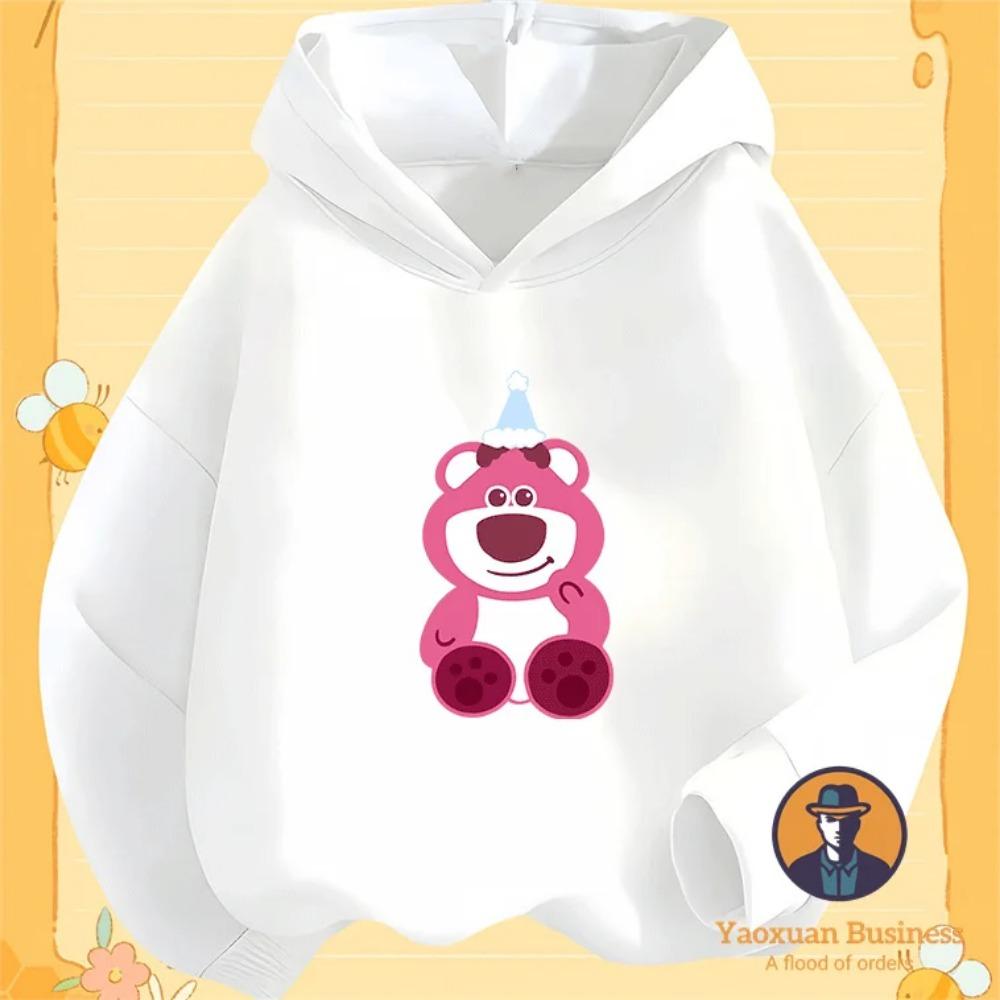 2025 New Arrival Lots-o'-Huggin' Bear Kids Boys Girls Hoodie Cute Cartoon Printed Windproof Warm Autumn Winter Stylish