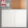Set of 4 Large Gridless Cowhide Notebooks with Plain Pages for Students' Sketching and Drafting