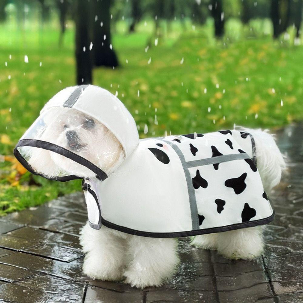 

Waterproof Dog Rainwear Polyester Dog Cape Raincoat Fashion Puppy Clothes for Dogs Puppy Cats S