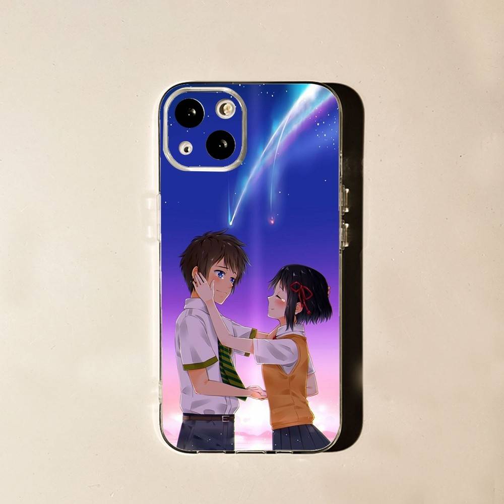 Anime your N-names Phone Case For iPhone 16,15,14,13,12,11 Plus,Pro,Max,XR,XS,X,7,8 Plus,SE,Mini Soft Transparent Cover
