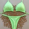 2025 Europejski i Amerykański Styl Seksowny Brazylijski Zestaw Bikini - Dwuczęściowy Kostium Kąpielowy Plażowy