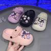 Kuromi Children's Clogs for Girls, New Summer Princess Beach Sandals, Non-slip Slippers for Bathing