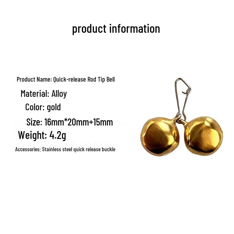 High Sensitivity Fishing Rod Bell Alarm - Loud Alert for Wild Fishing Gear
