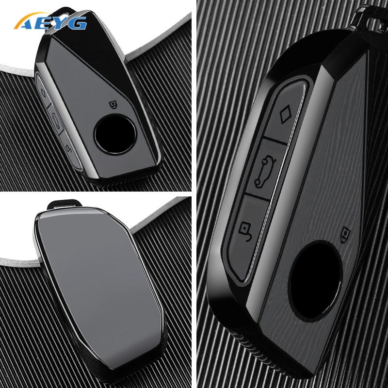 Fashion Car Key Case Cover Shell Fob For Bmw G07 X7 Lci U11 X1 G70 7 Series G09 Xm F98 X4M Lci G18 X5 G81 M3 I20 Ix Keychain