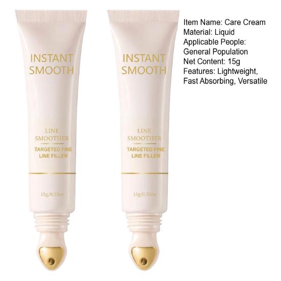 Beauty Line Filling Primer Care Cream 15ml Lightweight Anti-Wrinkle Face Primer for Fine Lines And Wrinkles Smooth Makeup Base Hydrating