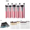 Make-up-Pinselset mit Kunstfasern und Holzgriffen für professionelle Frauen