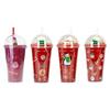 Christmas Cup with Lid Straw Xmas Santa Snowman Tumbler Drinkware Home Decor