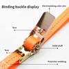 Black Ratchet Tie Down Straps Rust Proof Polyester Lashing Straps Load Securing Straps  Boat