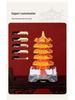 2025 Luminous Resin Fridge Magnet: Ancient Architecture Night Light City Tower Souvenir