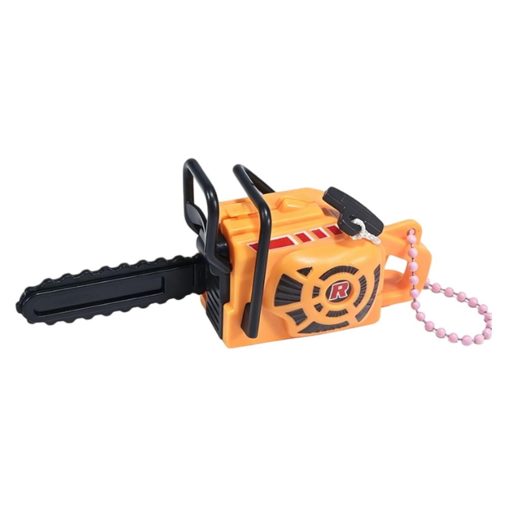 Plastic Power Saw Bag Pendant Pull Rope Logging Saw Toy  Gift Toy Key Decor