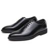 High End Brand Interview Office Business Shoes British Style Black Brogue Shoes Massage Soles Men's Wedding Square Toe Shoes