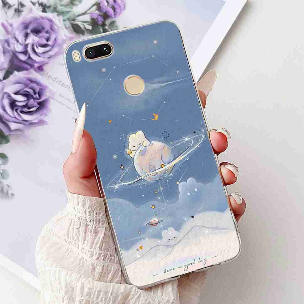 For Xiaomi Mi A1 MDG2 MDI2 Case Fashion Painting TPU Soft Silicone Cover For Xiaomi Mi A1 Mi 5X 5.5" Colorful Flower Phone Shell