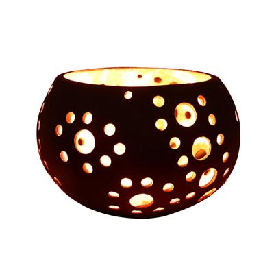 Çay Işık Mumluklar Hindistan Cevizi Kabuğu Tealight Tutucu Kase Mum Düğün Parti için Standları Ev masa süsü Centerpiece
