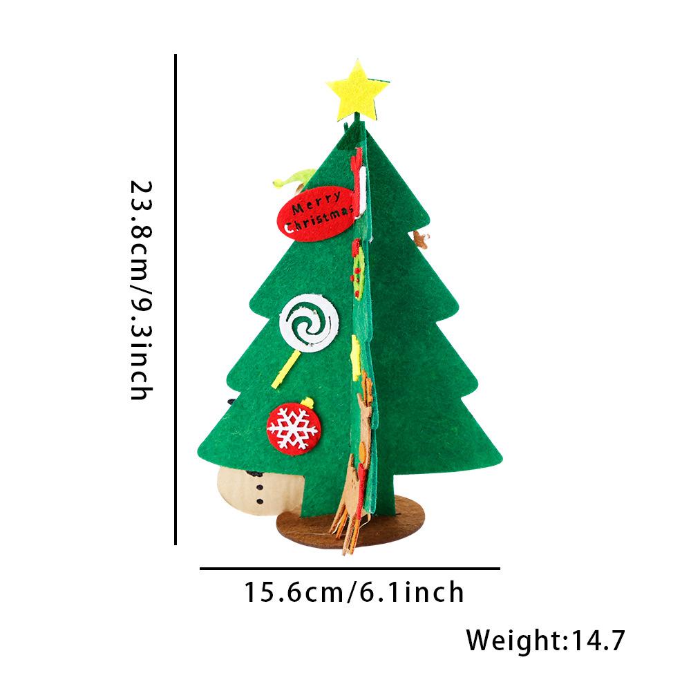 Handmade Non-Woven Christmas Tree Hanging Decoration, Children'S Mini Christmas Tree Material Package, Christmas Decorations