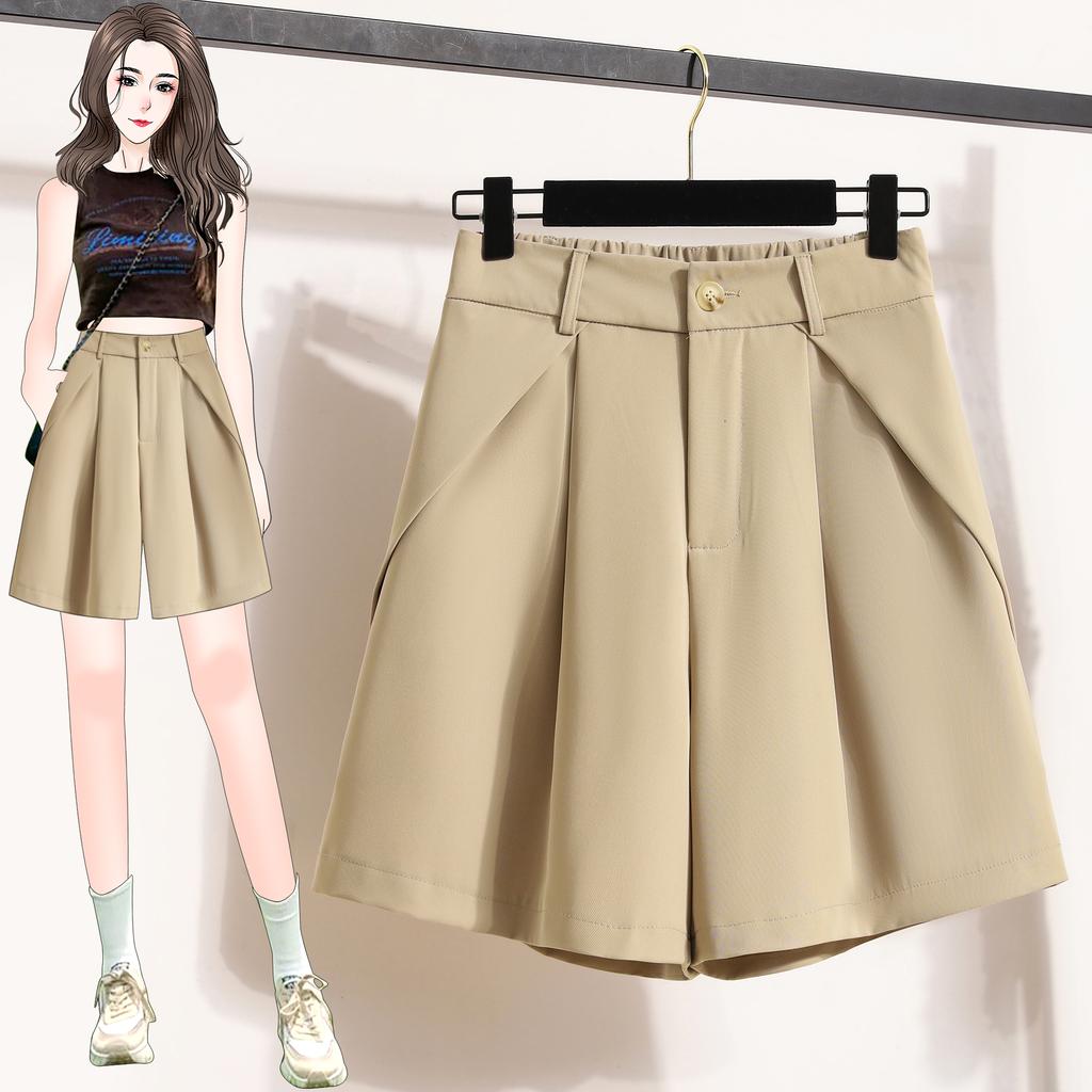 DIMANAF 2025 Summer Style Shorts Basic Pants High Waist Women Pants Loose Casual Female Solid Trousers