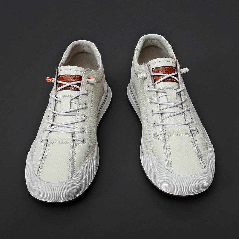 Breathable Lightweight Loafers for Men's Outdoor Hiking and Travel Spring Autumn New Men's Genuine Leather Casual Shoes