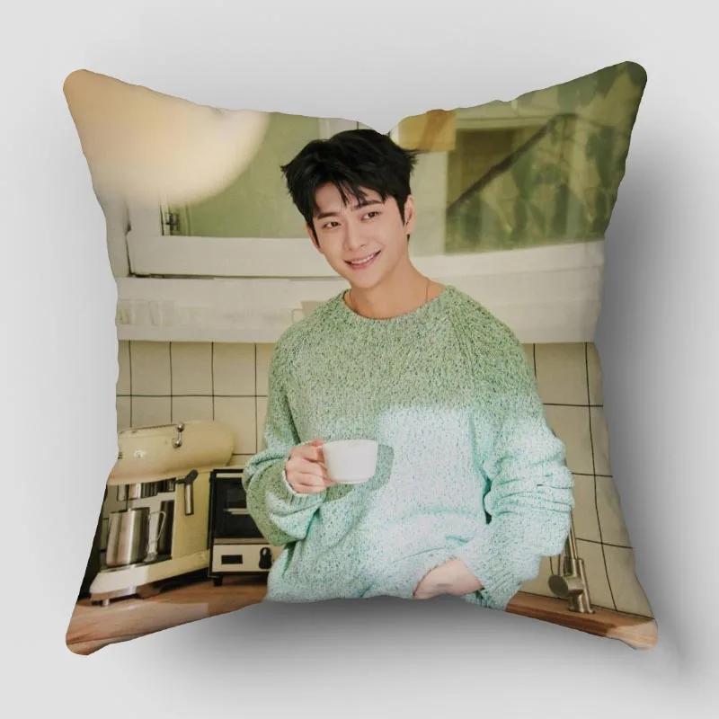 Kang Tae Oh Kpop Band Pillow Case Satin Fabric Pillowcase Decorative Pillow Cover Wedding Decorative 0421