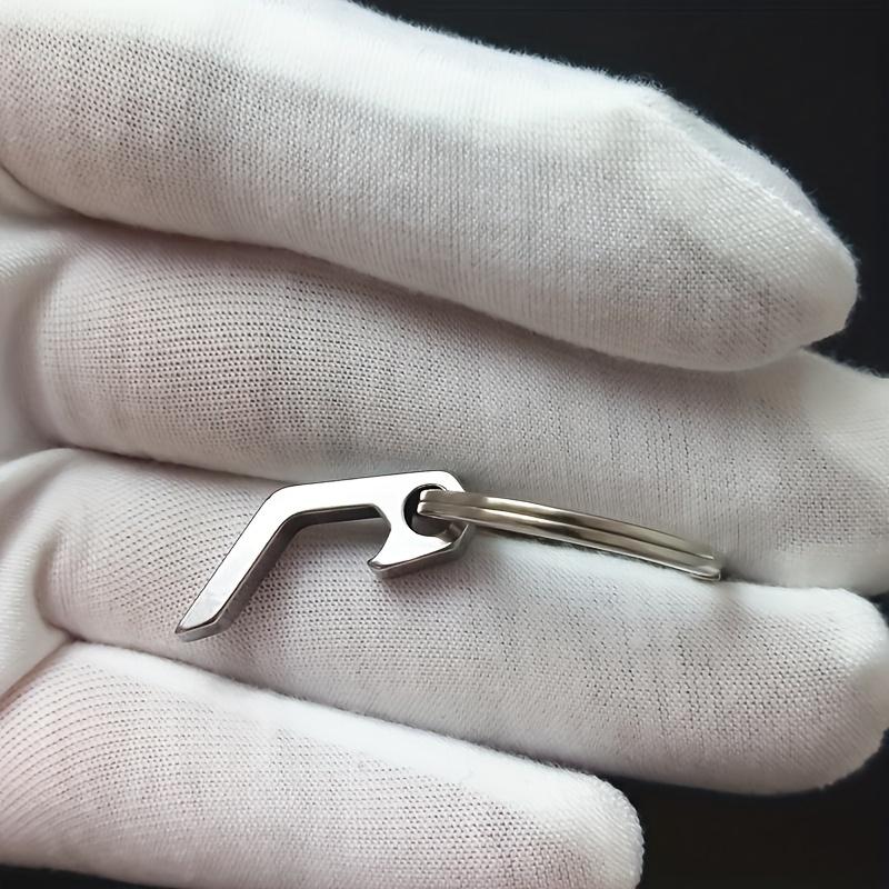 2Pcs Titanium Alloy Folding Bottle Opener & Corkscrew - Compact, Durable Design for Camping, Outdoor Adventures & Everyday Kitchen Use