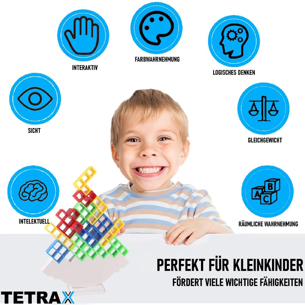 TETRAX Tower Balance Game Children Stacking Game Tower Swing Stack Toy 32tl